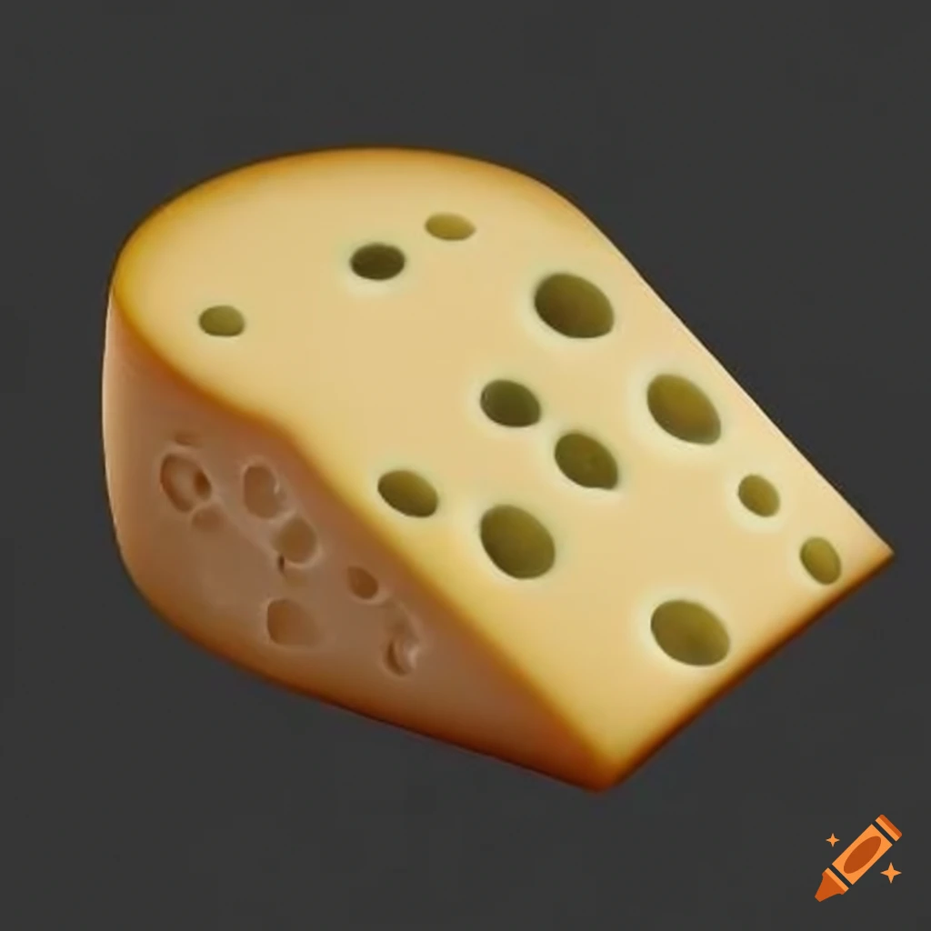 Surreal painting of melting provolone cheese and escherlike eggs on Craiyon