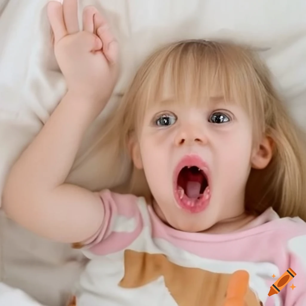 adorable toddler girl eating a popsicle before bedtime