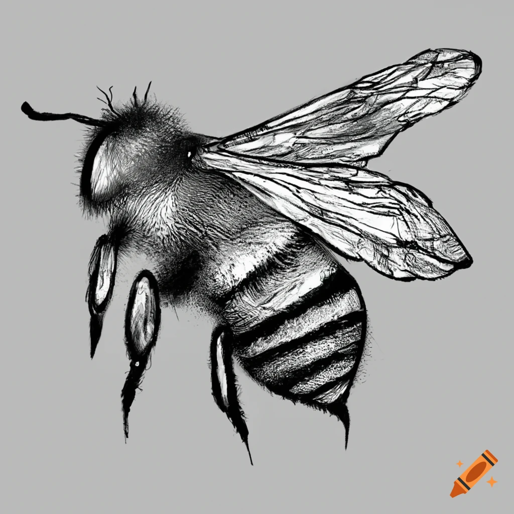 How to draw a honey bee | Step by step Drawing tutorials