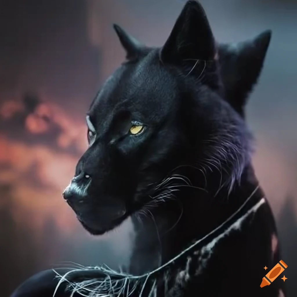 black panther and wolf hybrid
