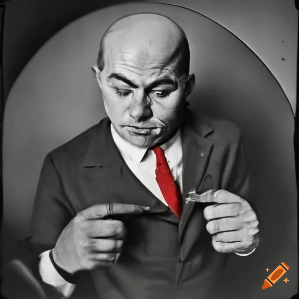 1940s black and white photo of a mafia man