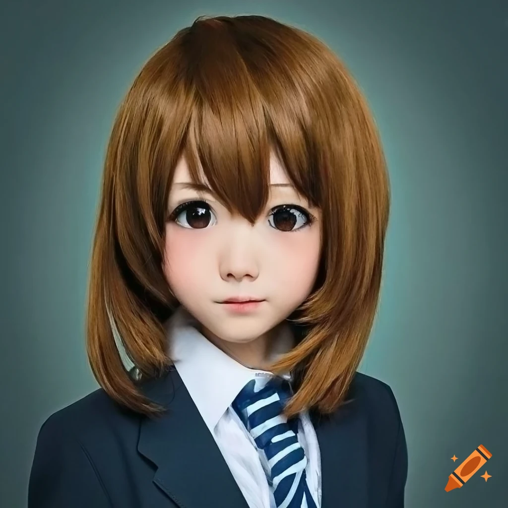 Anime K-On Yui Hirasawa Short Brown Cosplay Wig
