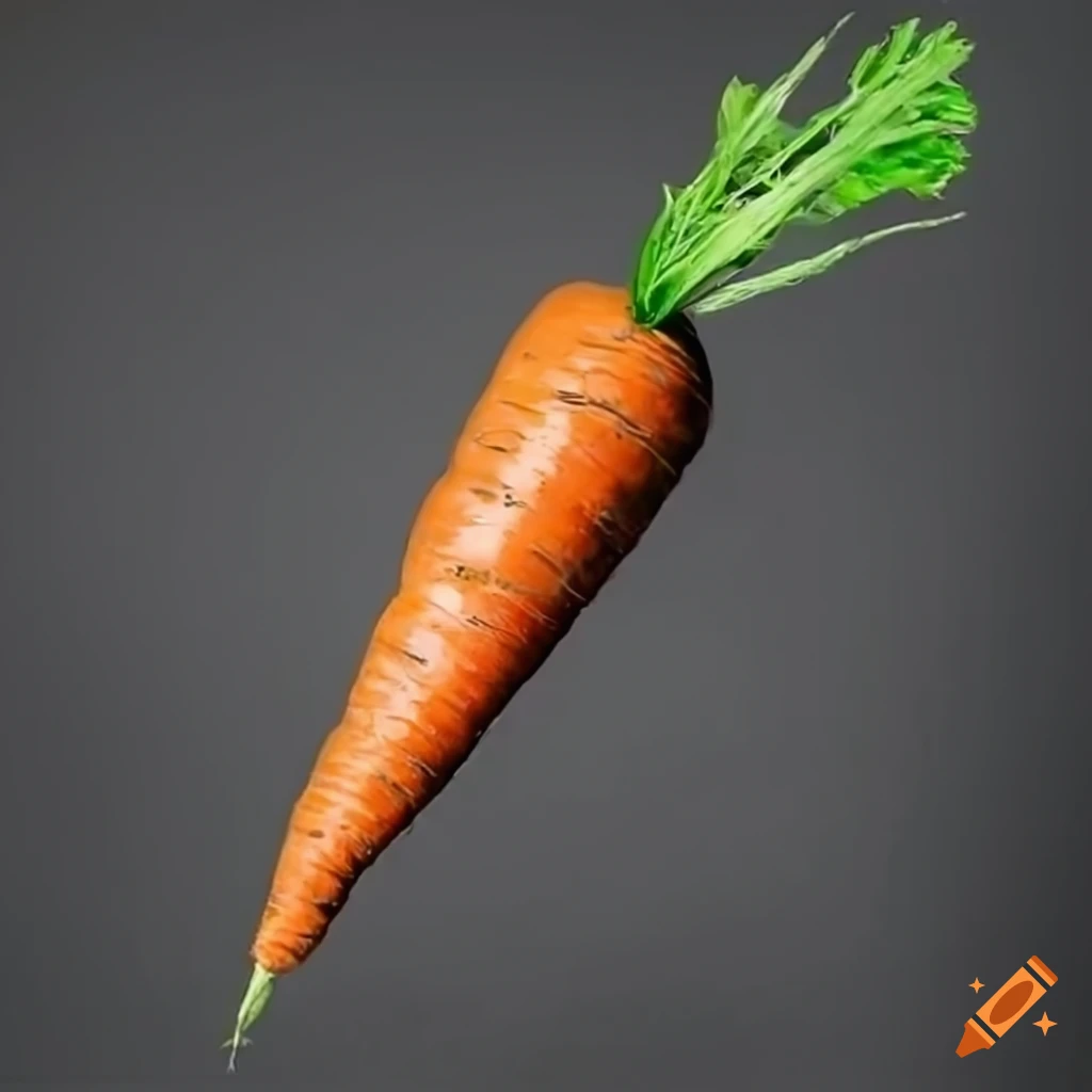 realistic image of a carrot on Craiyon