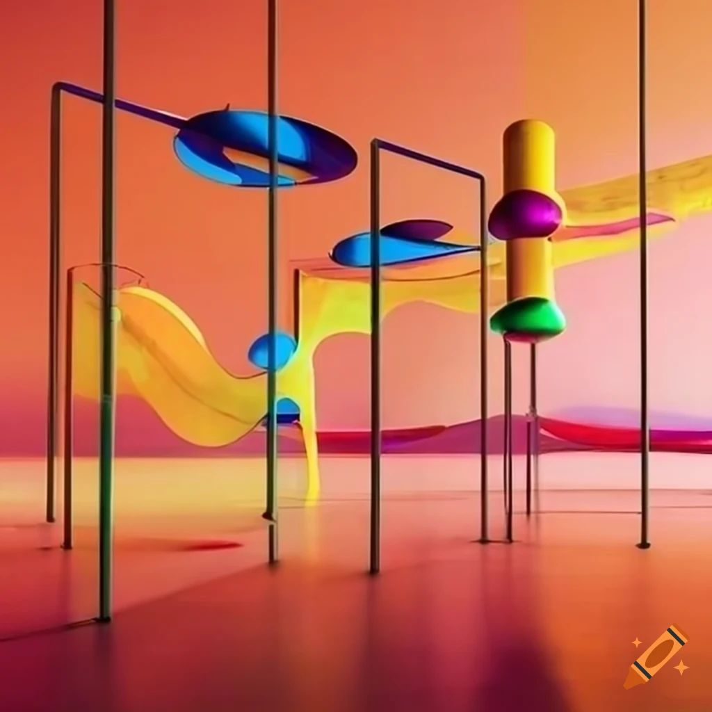 colorful and surreal playground