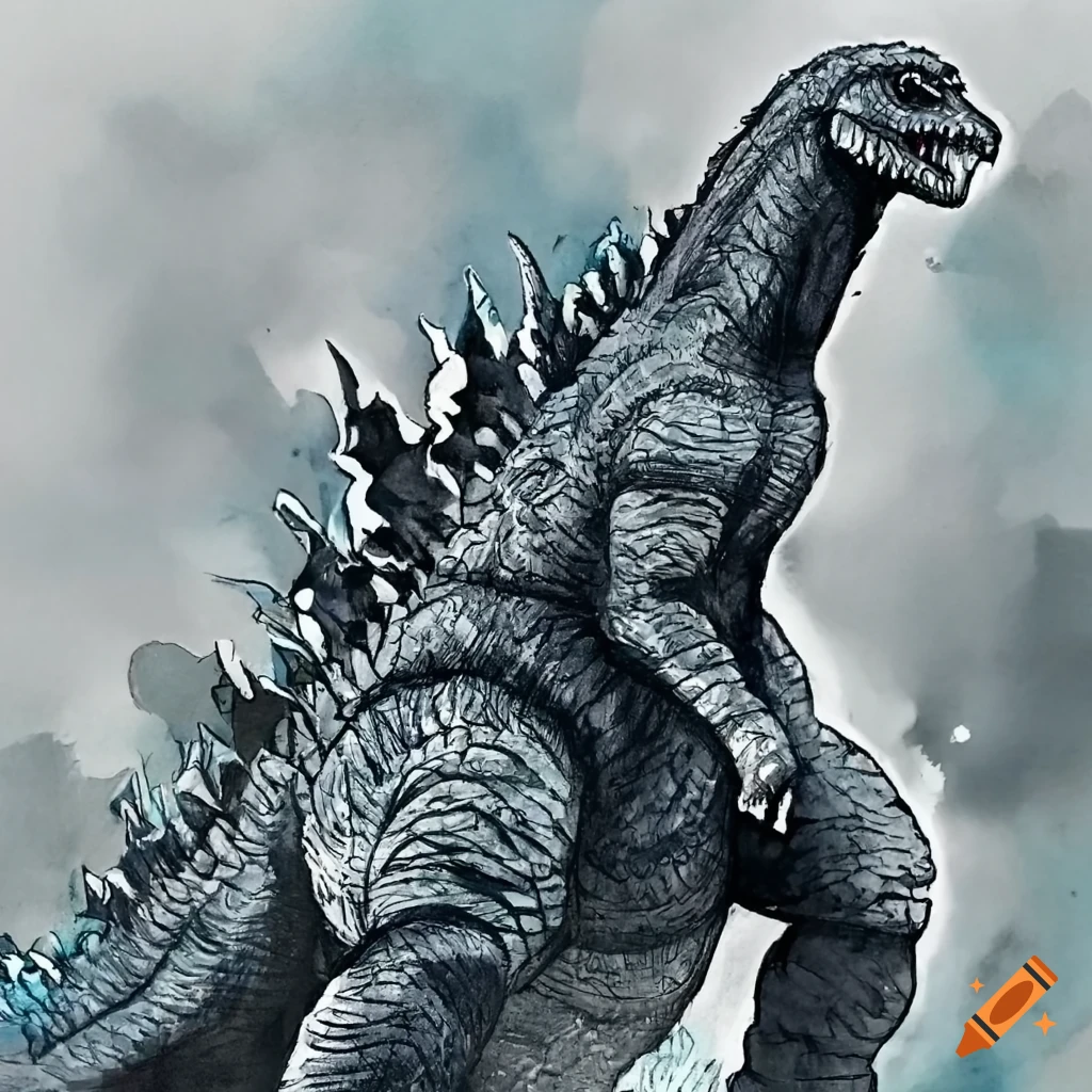 How to Draw Legendary GODZILLA vs Millennium GODZILLA | Drawings, Easy  pictures to draw, Easy drawings