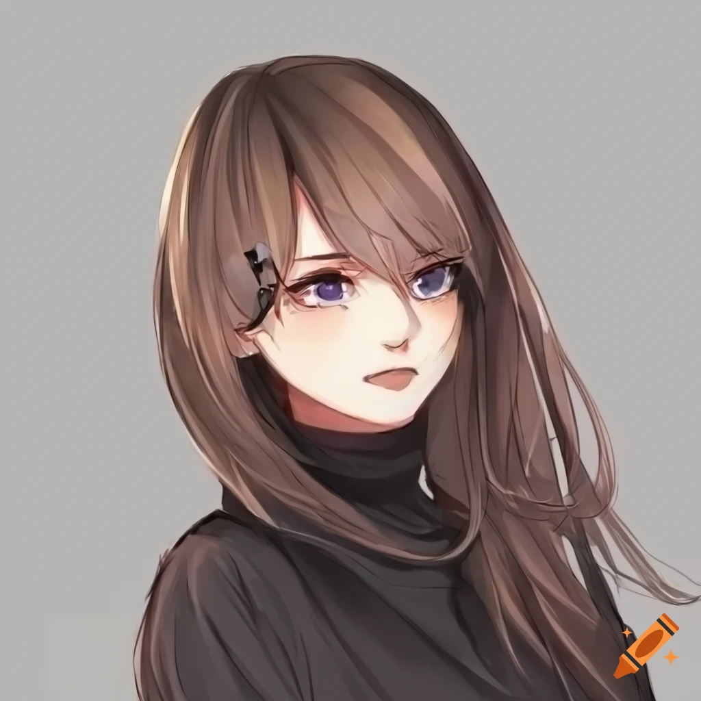 Anime girl with orange hair in mha style on Craiyon