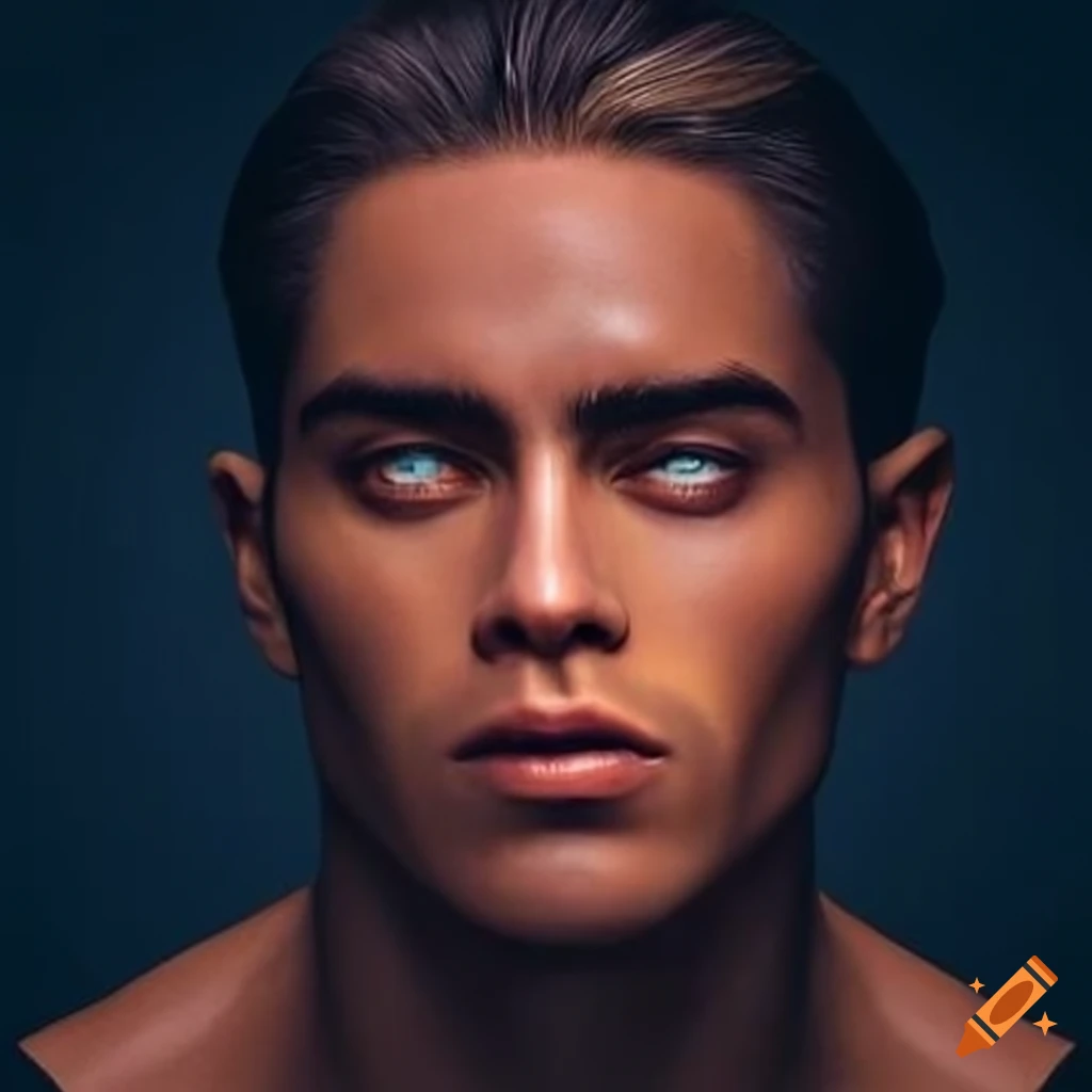 close-up of a man's face