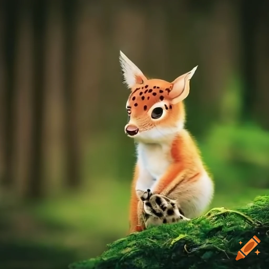 Cute animal in a forest