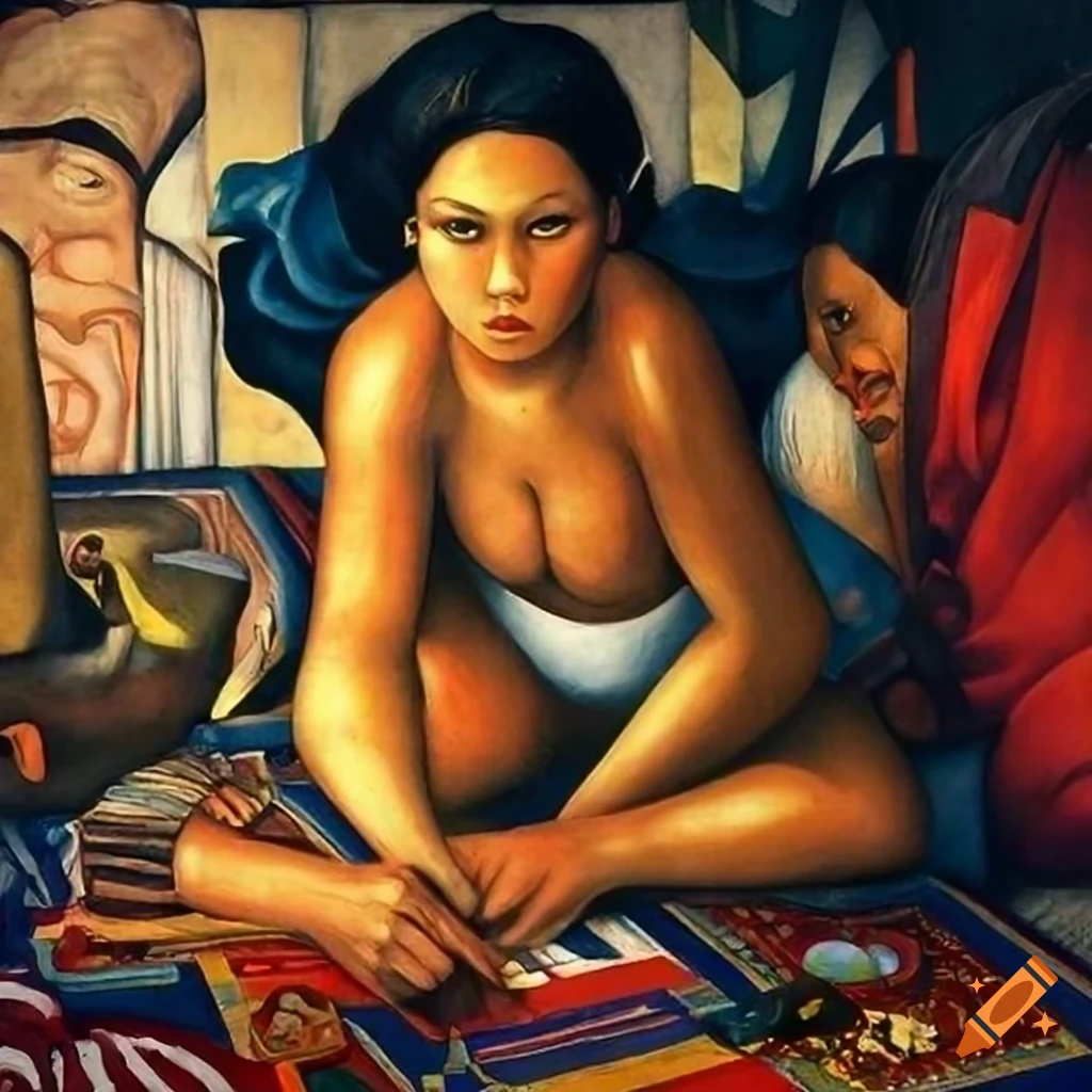 fusion artwork by Willi Sitte and Diego Rivera