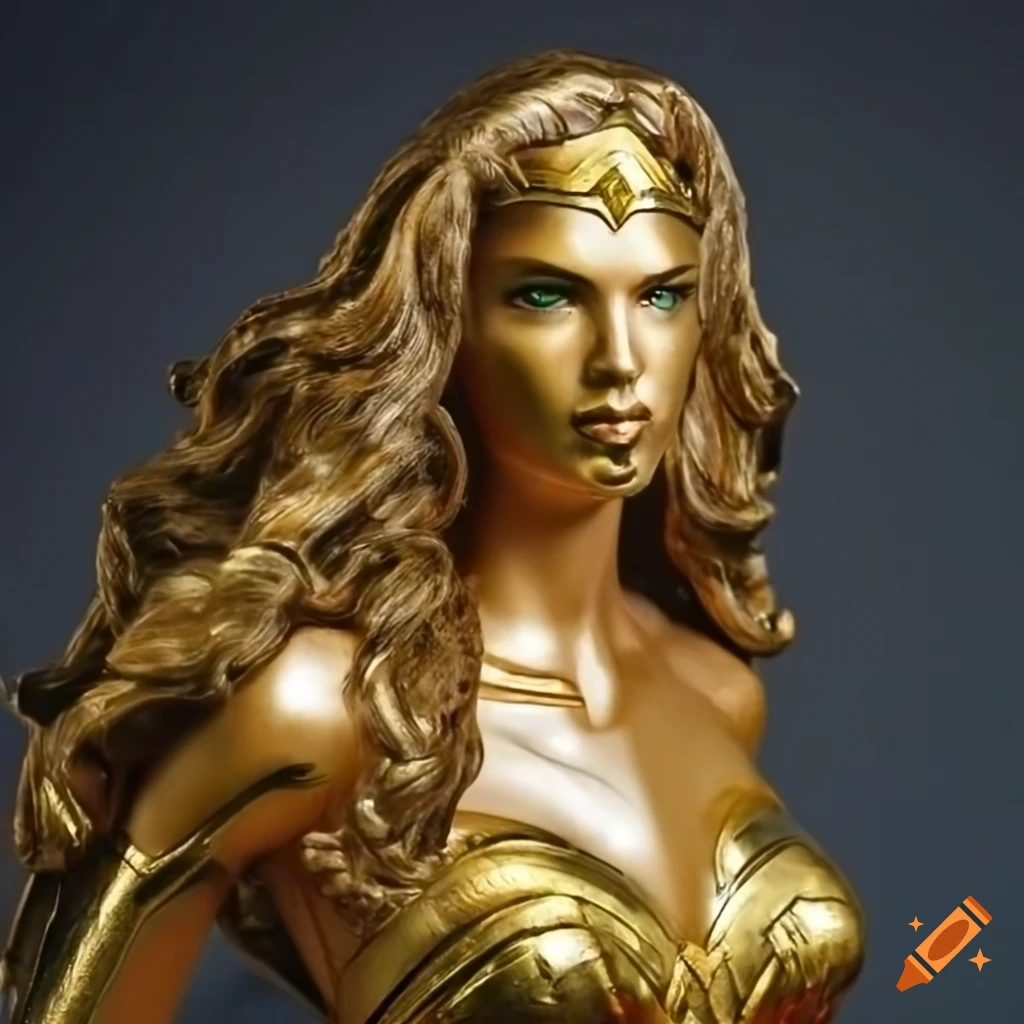 Solid Gold Statue Of Wonder Woman On Craiyon 2558