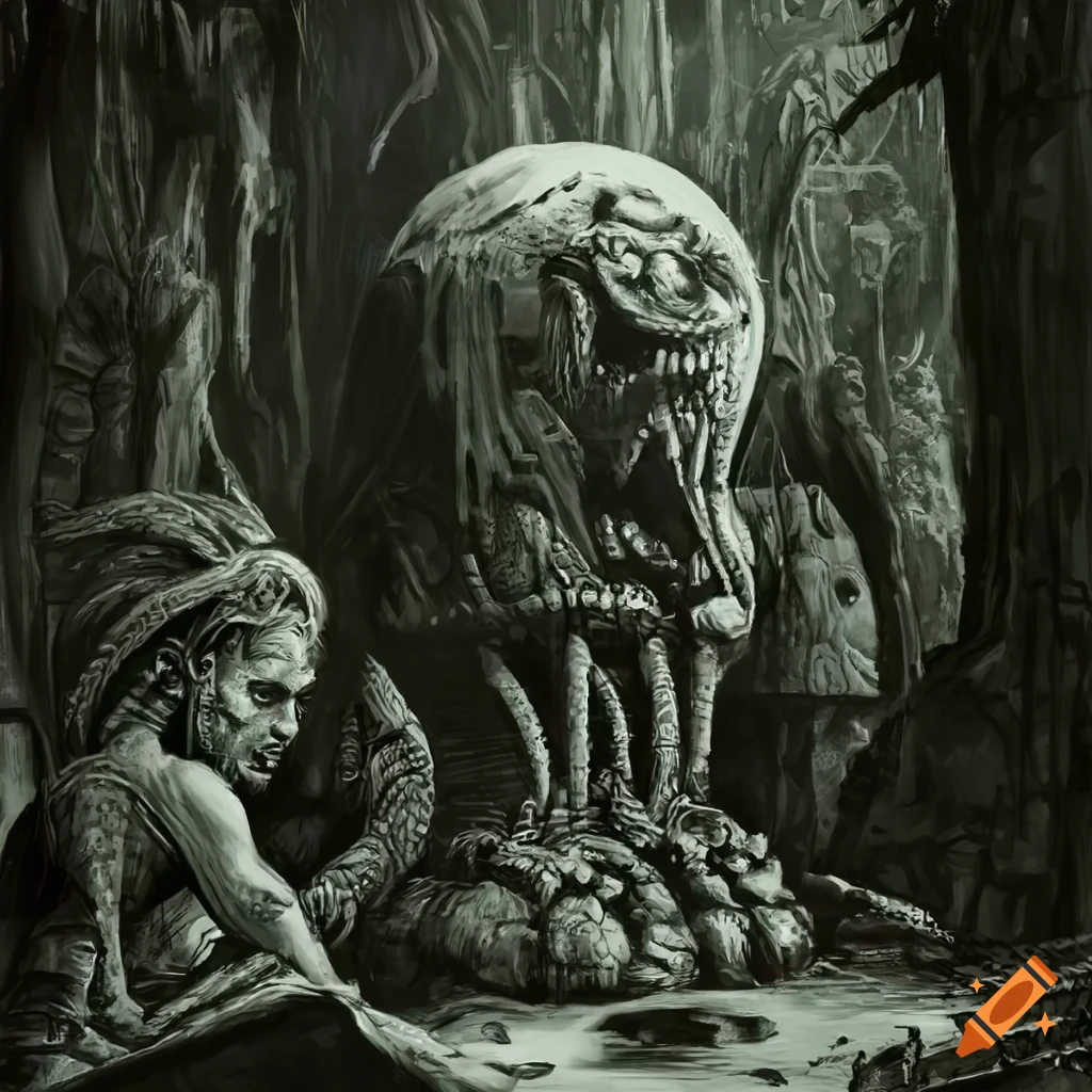 Vintage black and white cover art of "unknown expeditions" on Craiyon