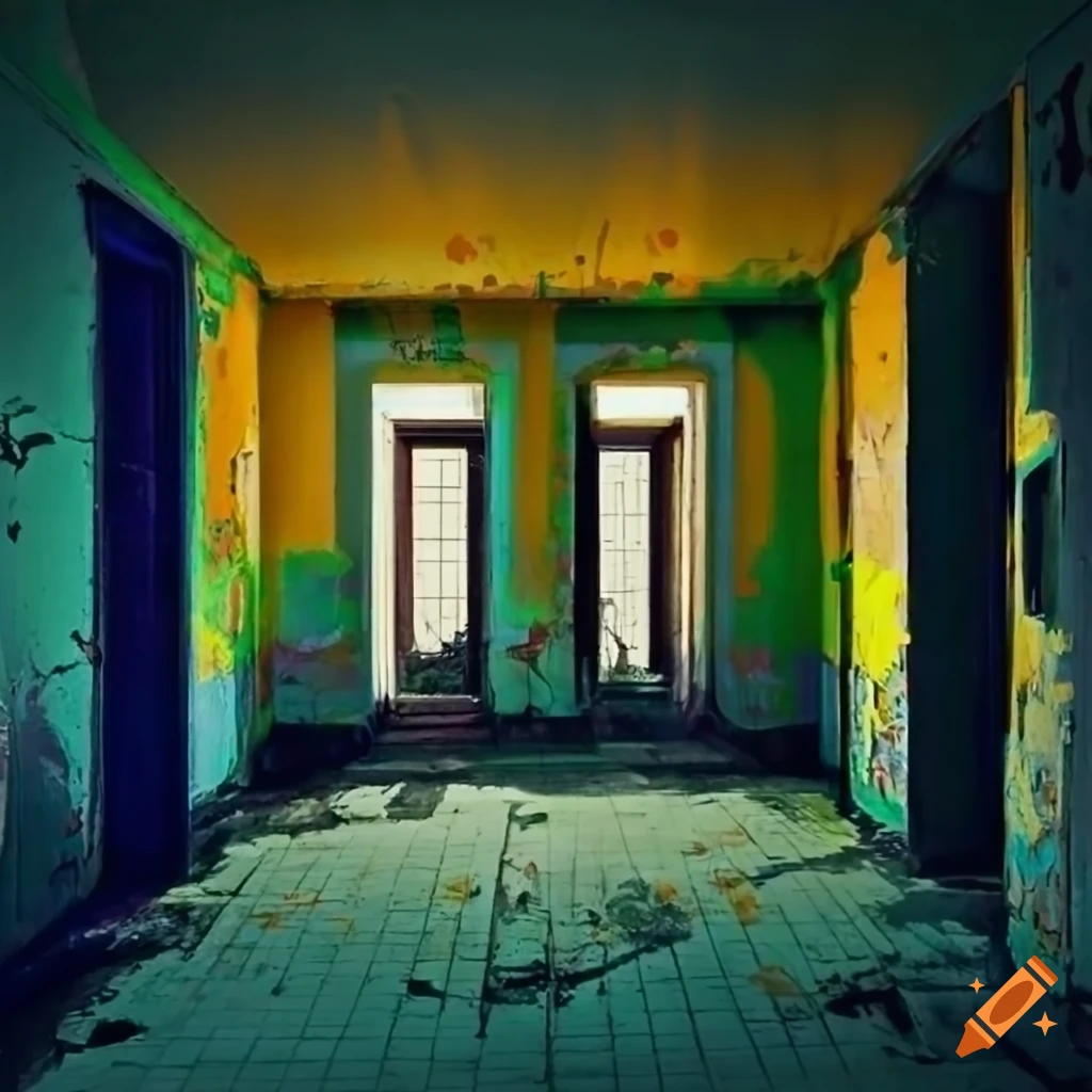 bright corridor with windows and doors