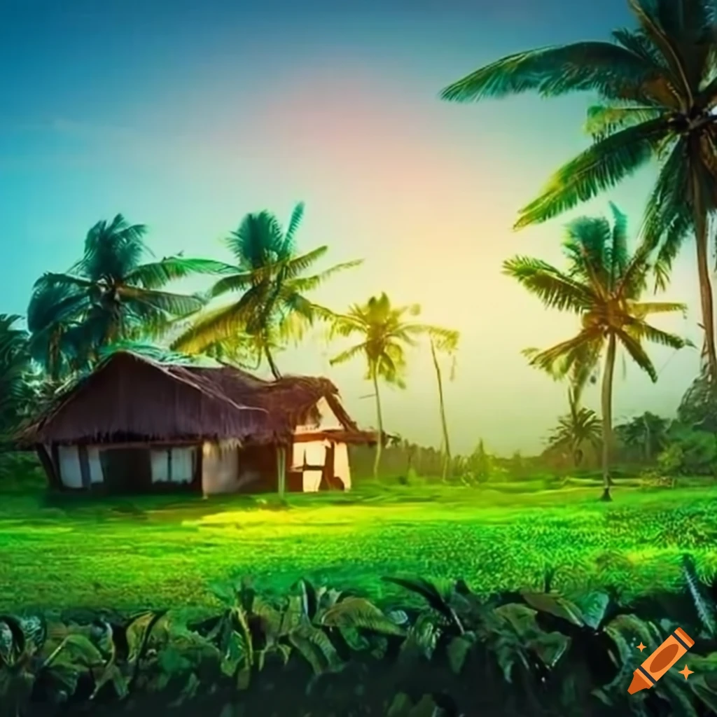 coconut-trees-surrounding-a-farm-house-on-craiyon