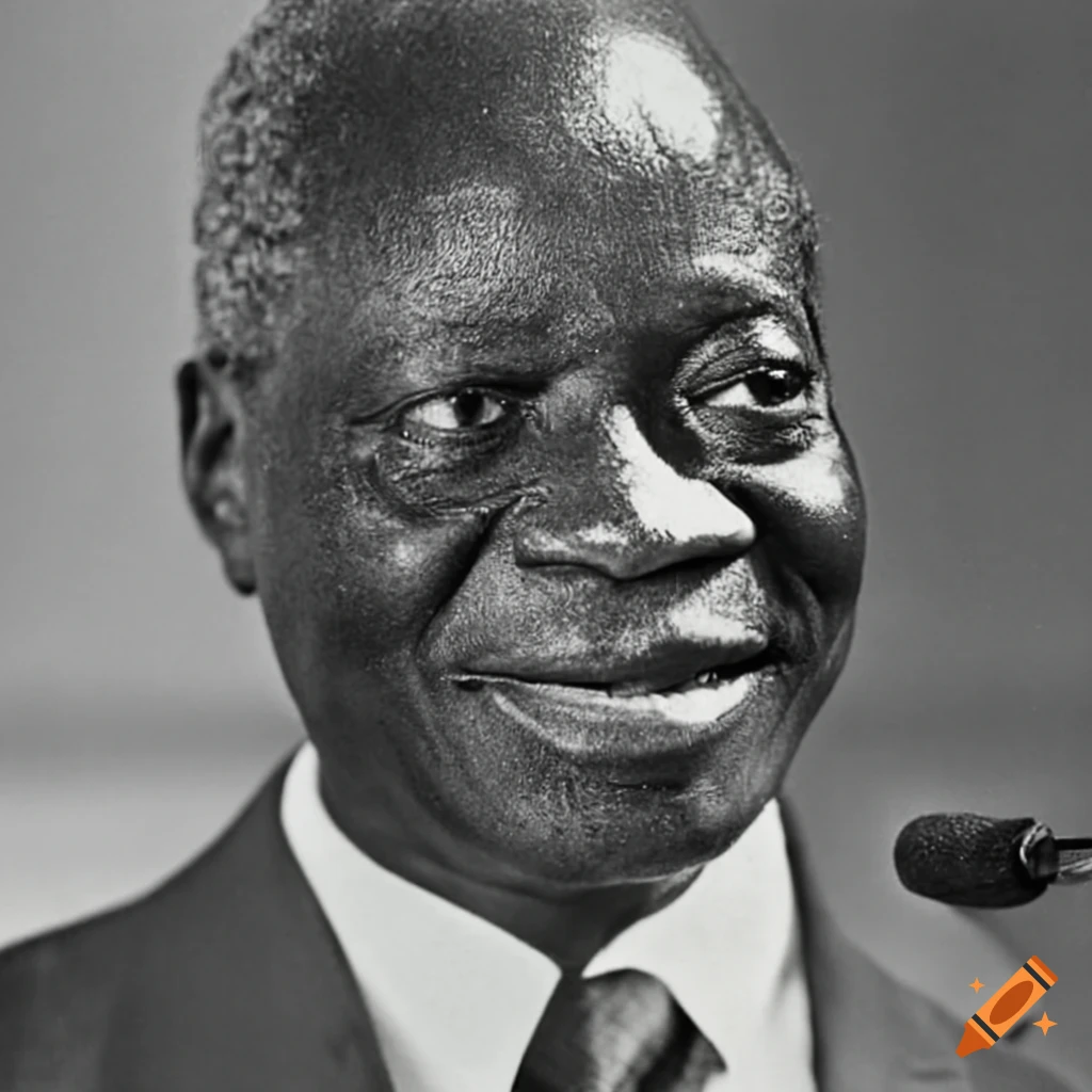 portrait of Dawda Jawara, 1st President of the Gambia