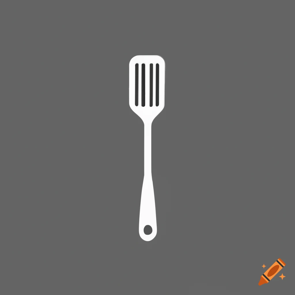 minimalistic-black-and-white-glyph-of-a-spatula-on-craiyon