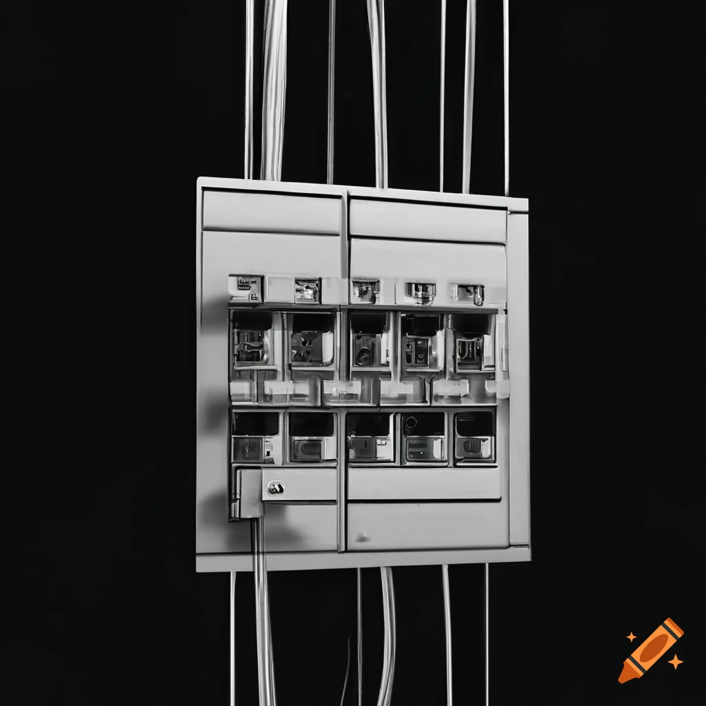 landscape of electrical switchboard with RCD