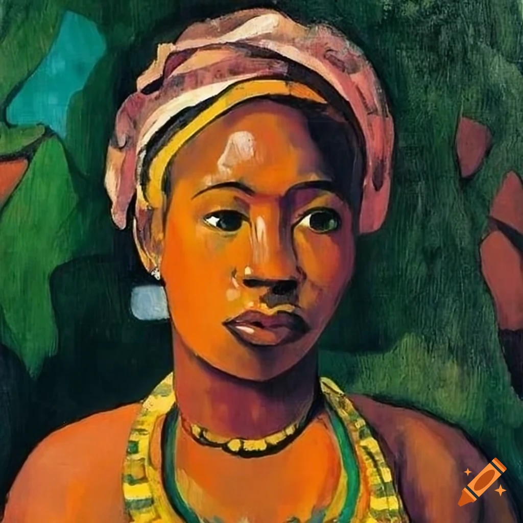 Traditional African Woman With Patterned Background On Craiyon Traditional african woman with patterned background on craiyon