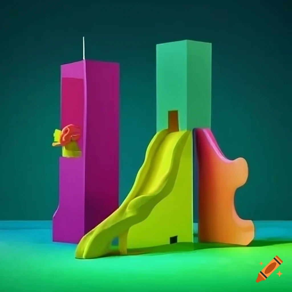 colorful and surreal playground