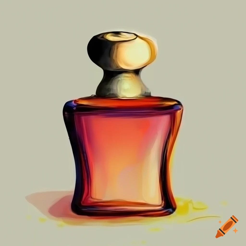 Perfume bottle clipart illustration on Craiyon