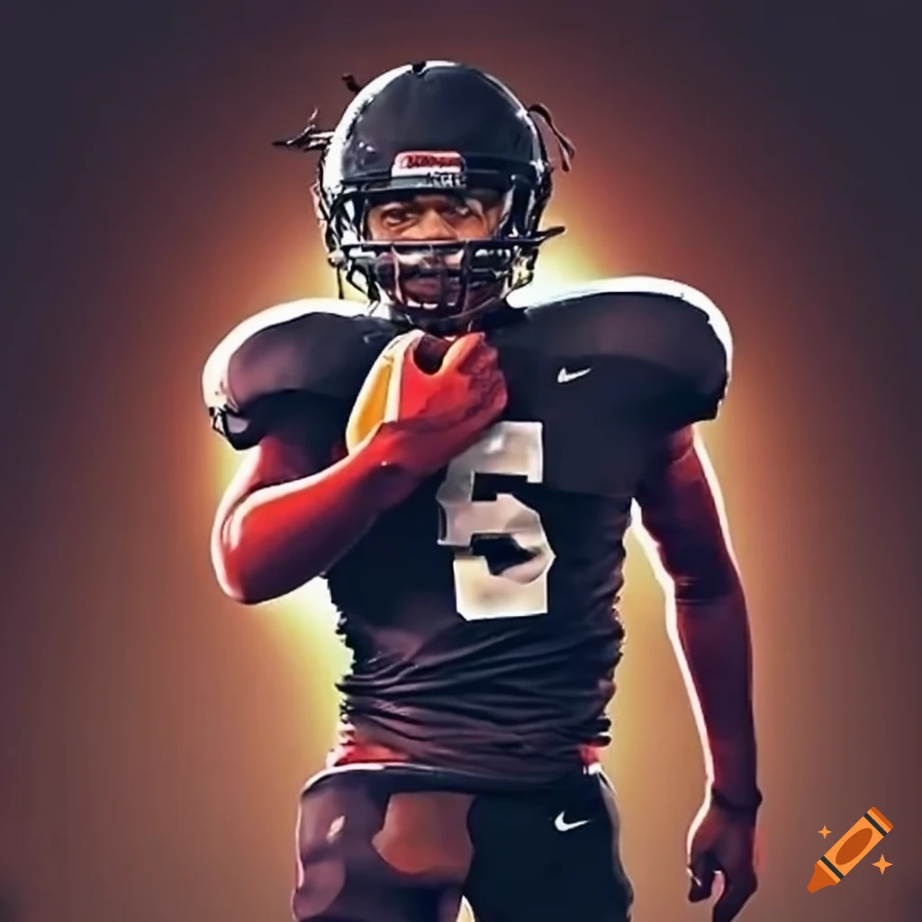 high school football players in action