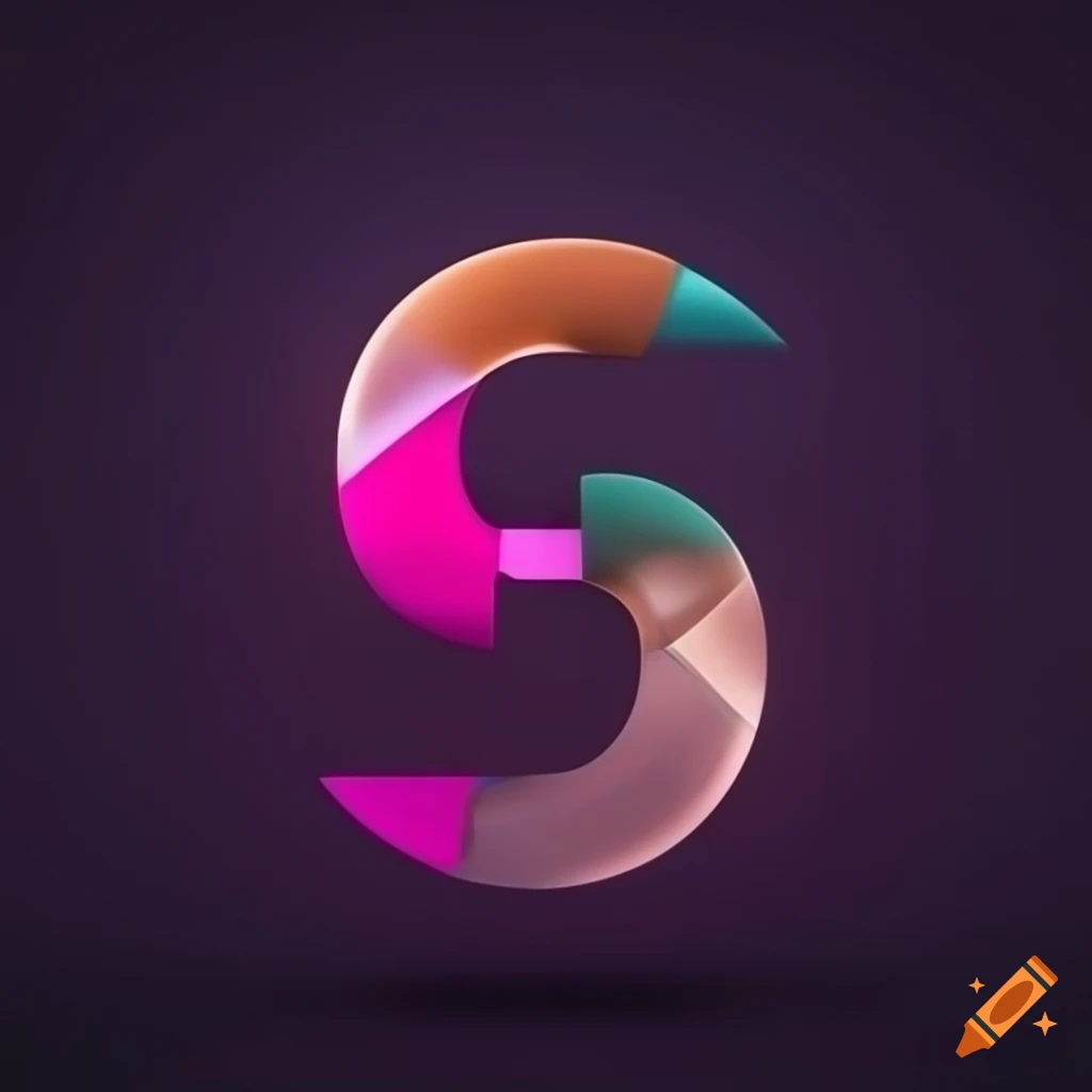 futuristic logo combining the letters S and V