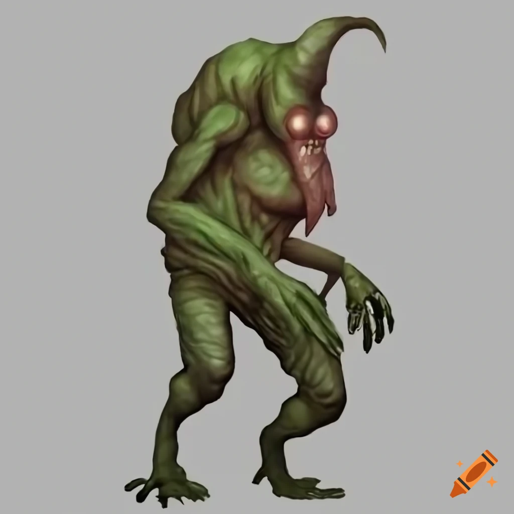 Image of a strange game character on Craiyon