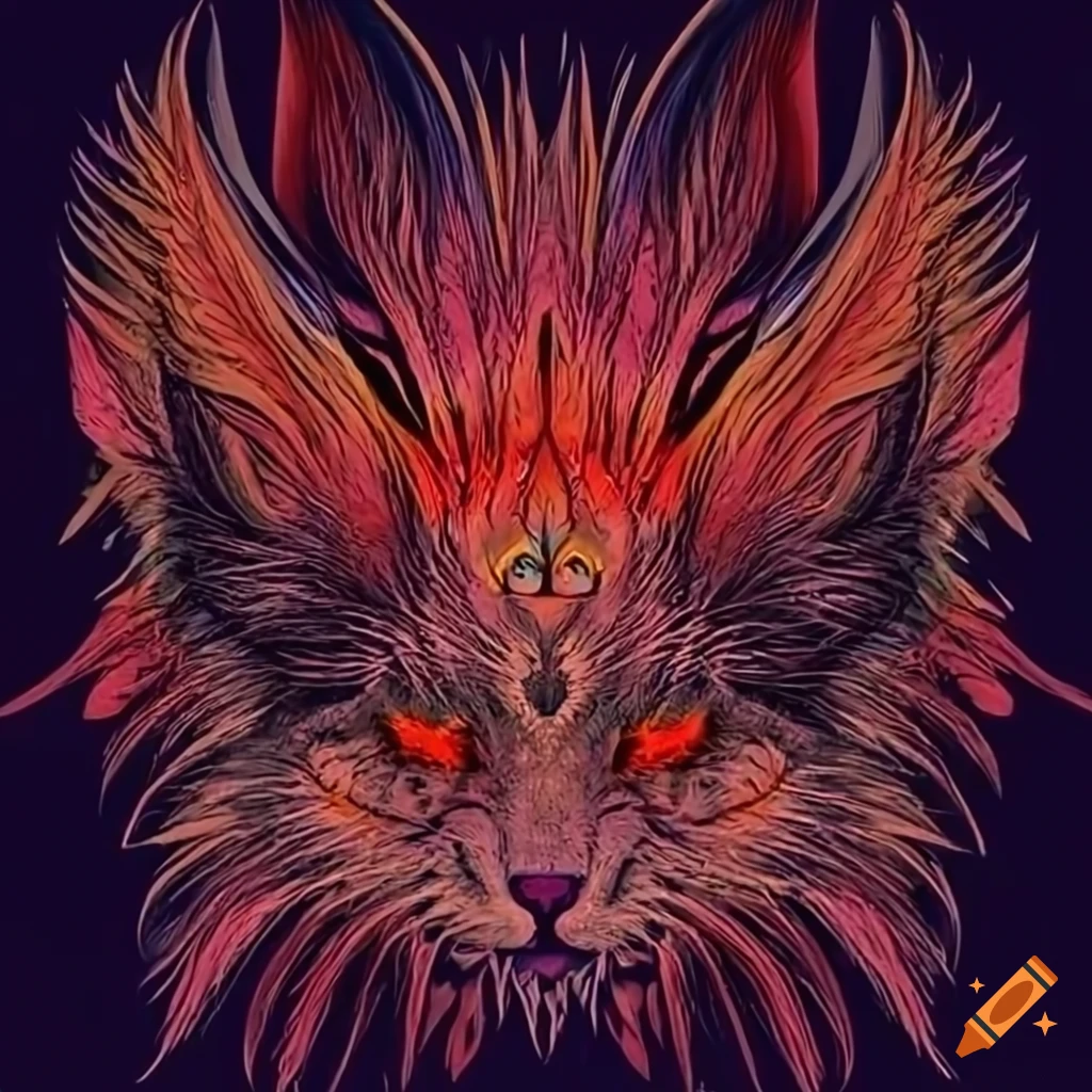 close-up-of-a-mystical-cat-with-red-and-black-colors
