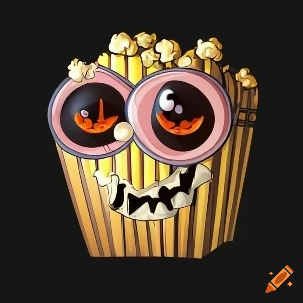 Spooky Cartoon Popcorn With One Eye On Craiyon spooky-cartoon-popcorn-with-one-eye-on-craiyon