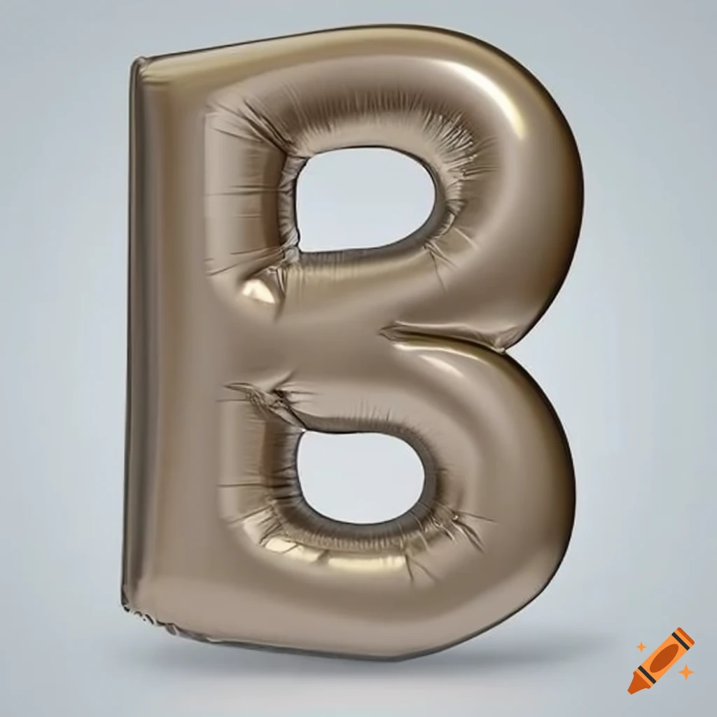 big fat 3D balloon letter