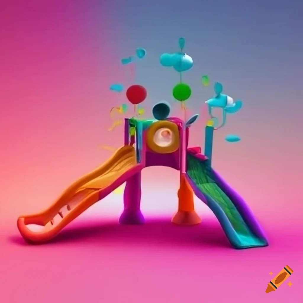 colorful and surreal playground