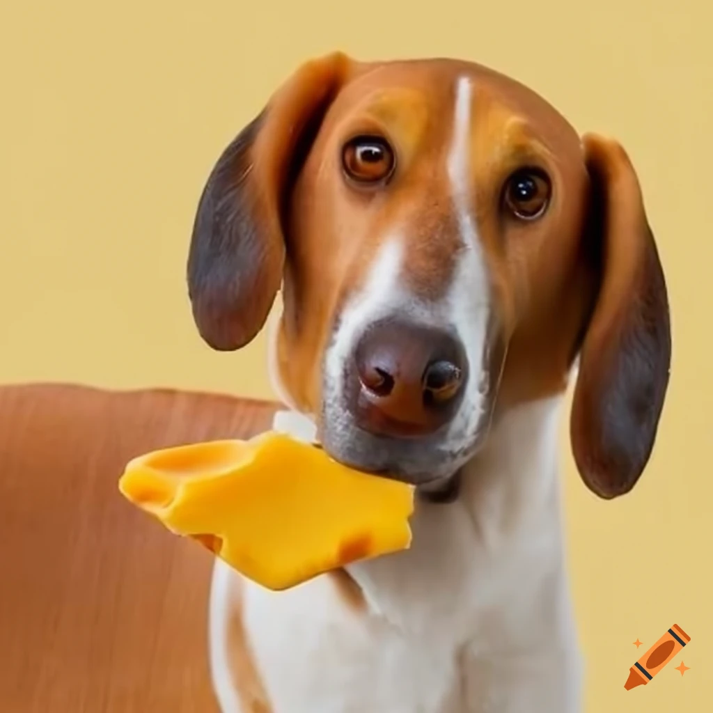 Cheese dog with swiss cheddar on Craiyon