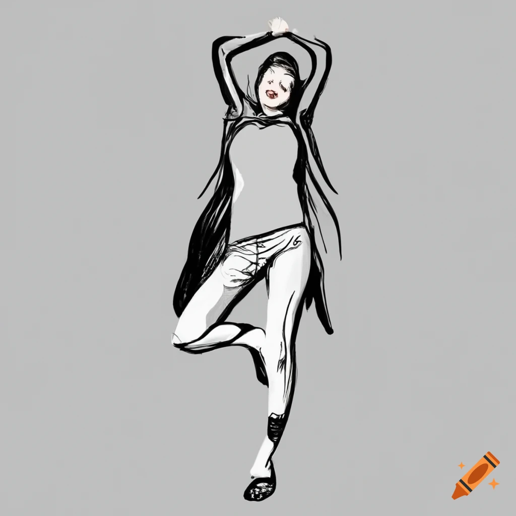 Dancing girl doodle | Pen art, Art, Sketches