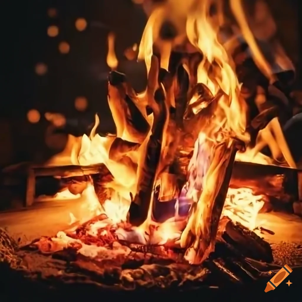 friends bonding around a backyard fire