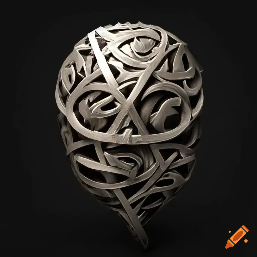 metal sculpture inspired by Zelda game