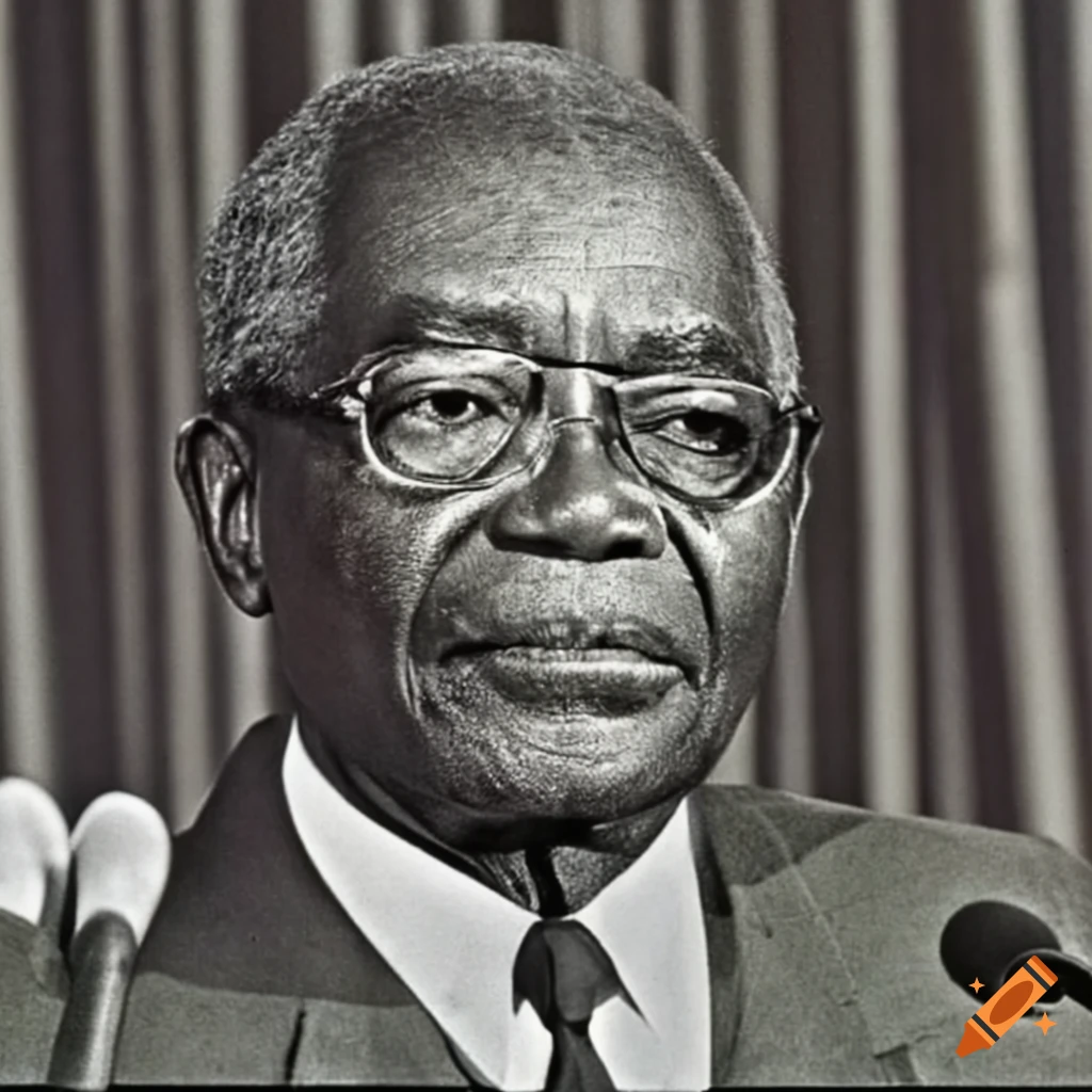 portrait of Agostinho Neto, first President of Angola