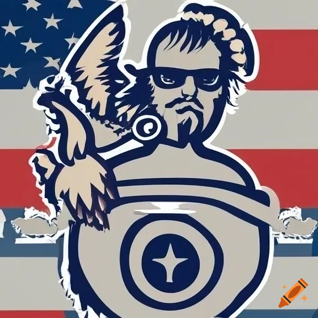 logo of William fixing toilet riding an eagle