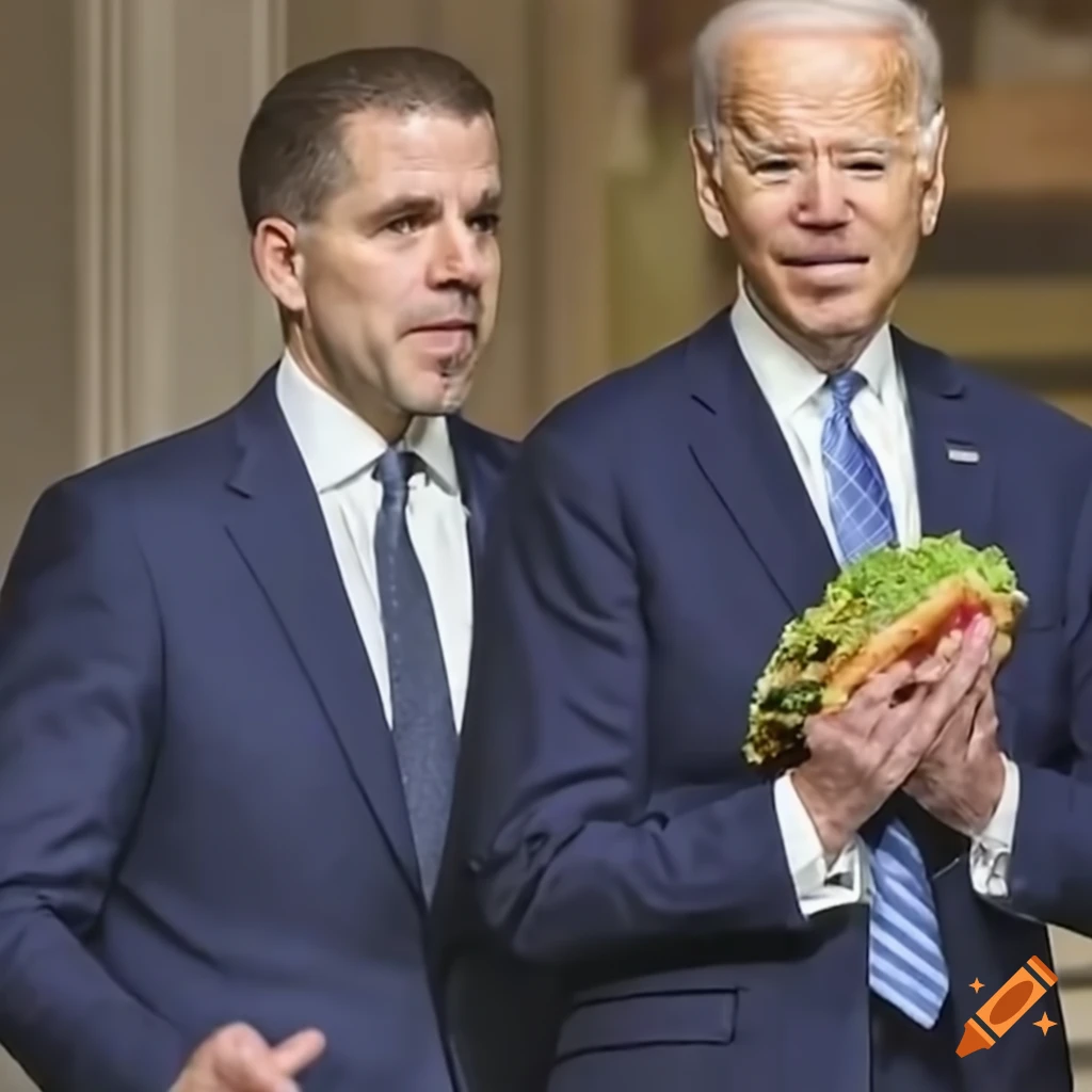 photo of Hunter Biden with a taco