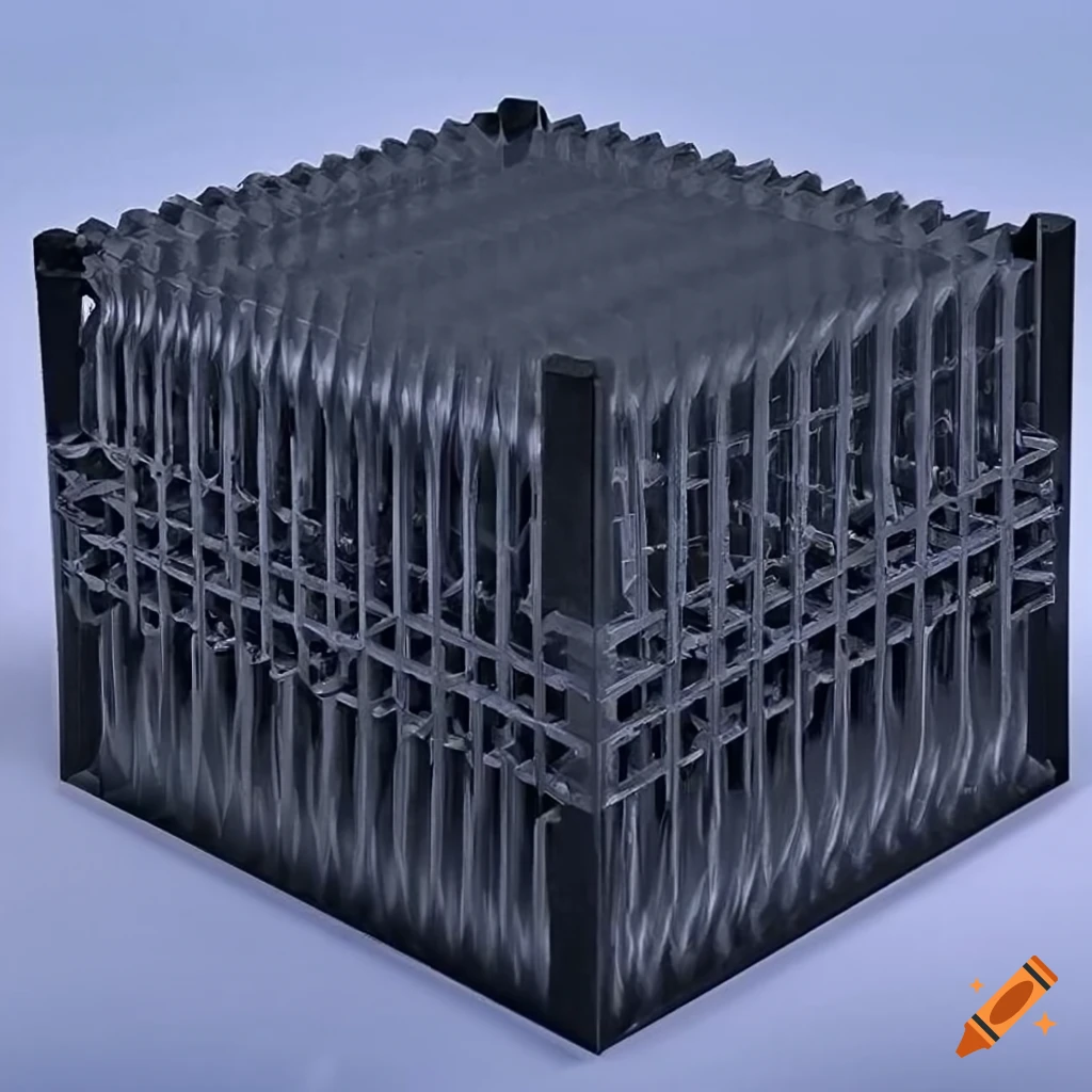 metal 3D printed CPU heat sink with intricate lattice structure