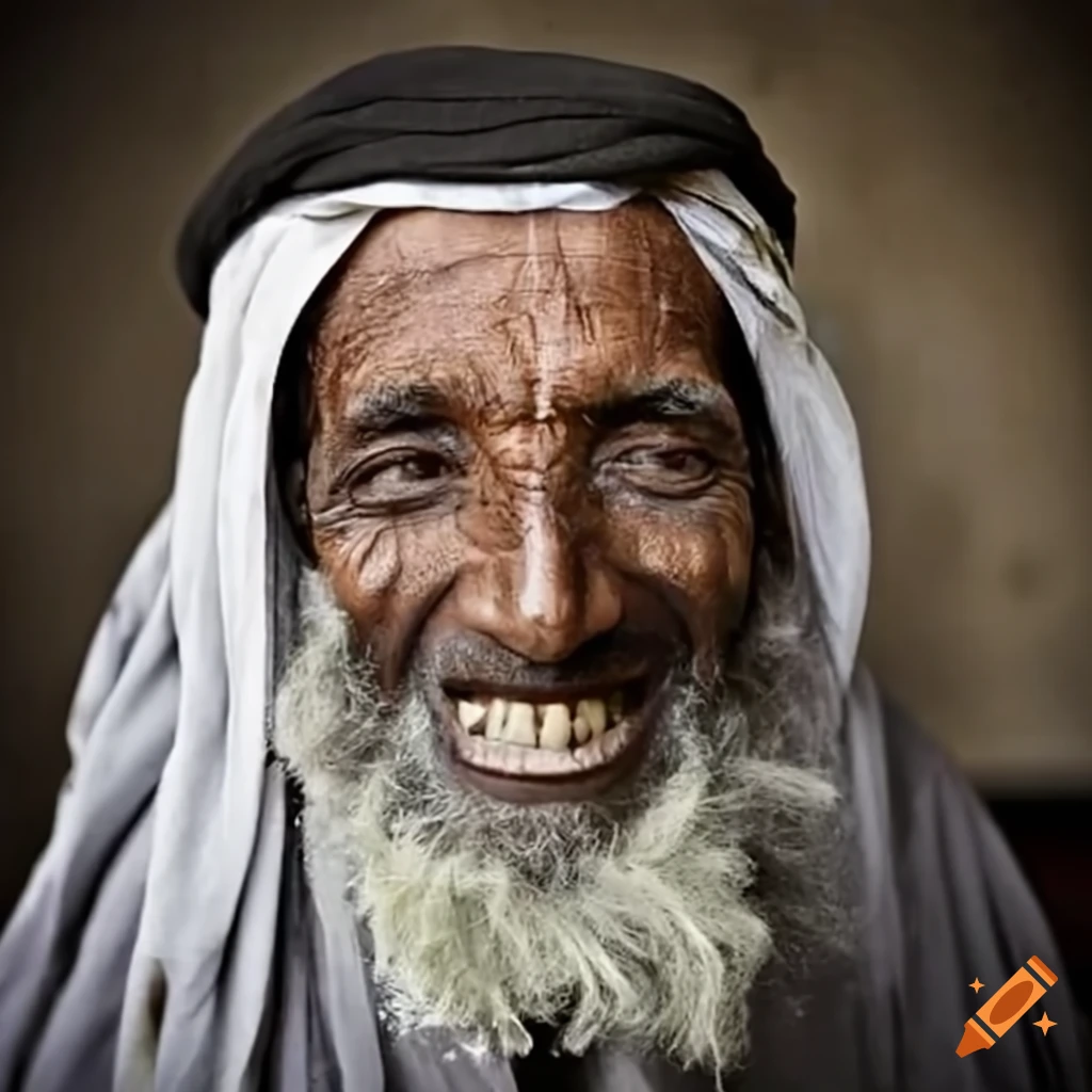 portrait of an Arab man with a genuine smile