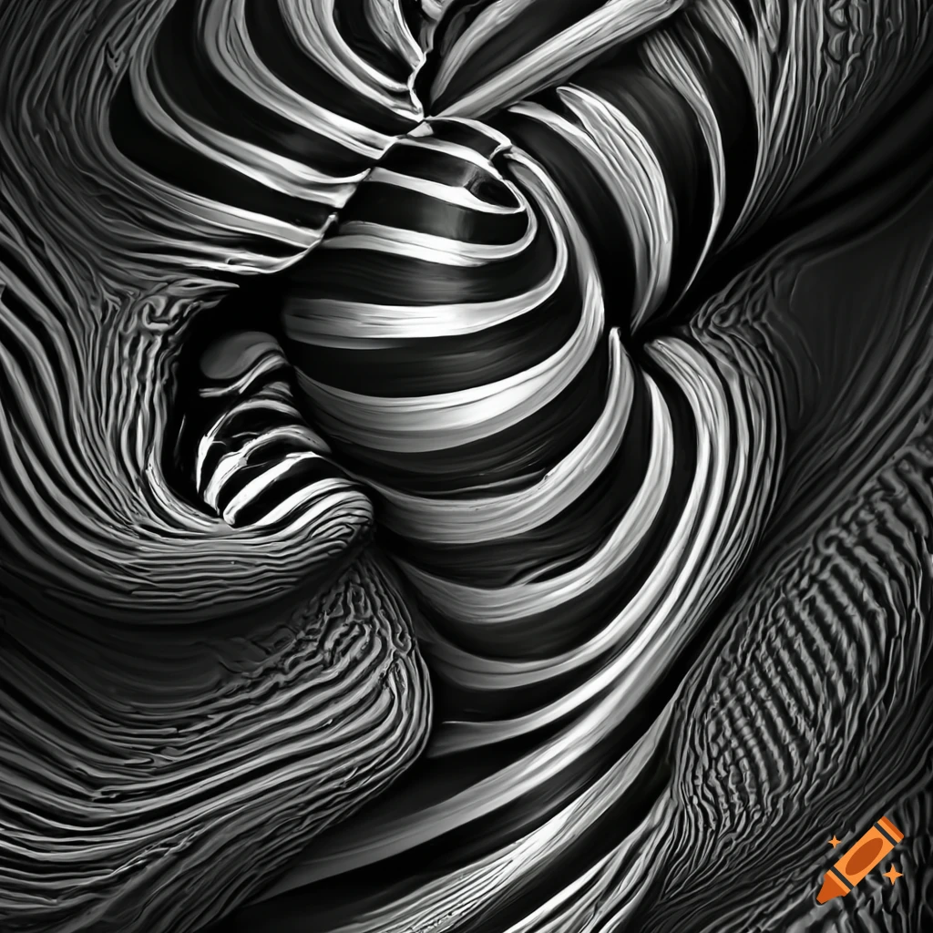 black and white abstract art with Lego figure