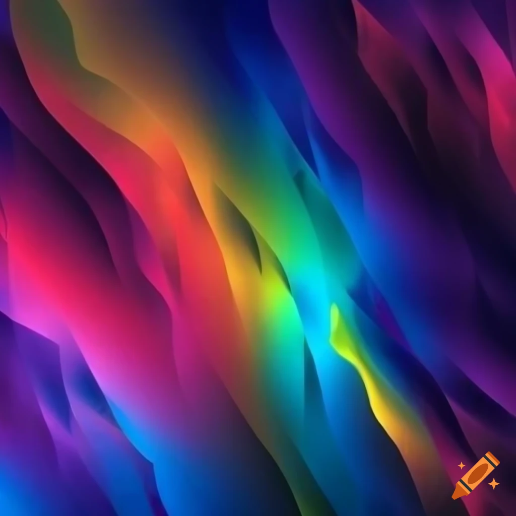 vibrant space rainbow facet background