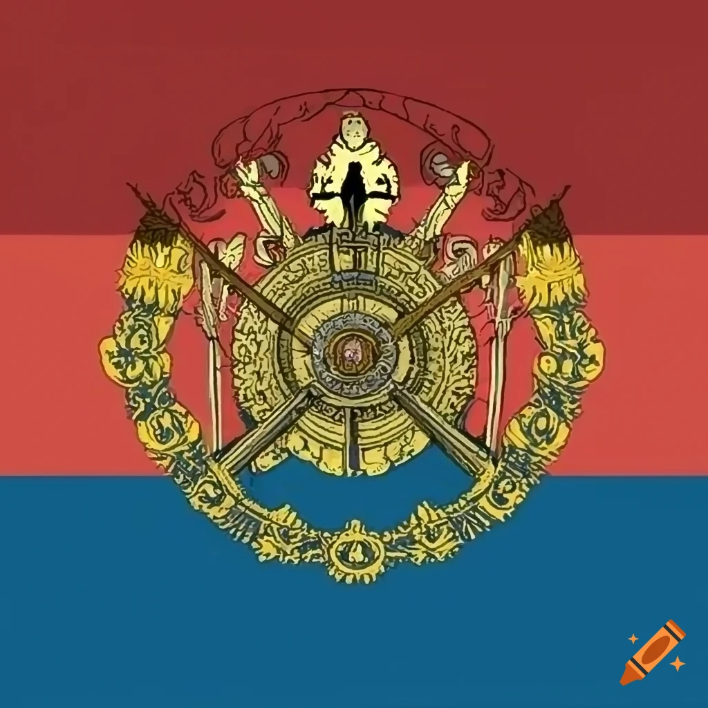 Steampunk flag for populism tyranny republic on Craiyon