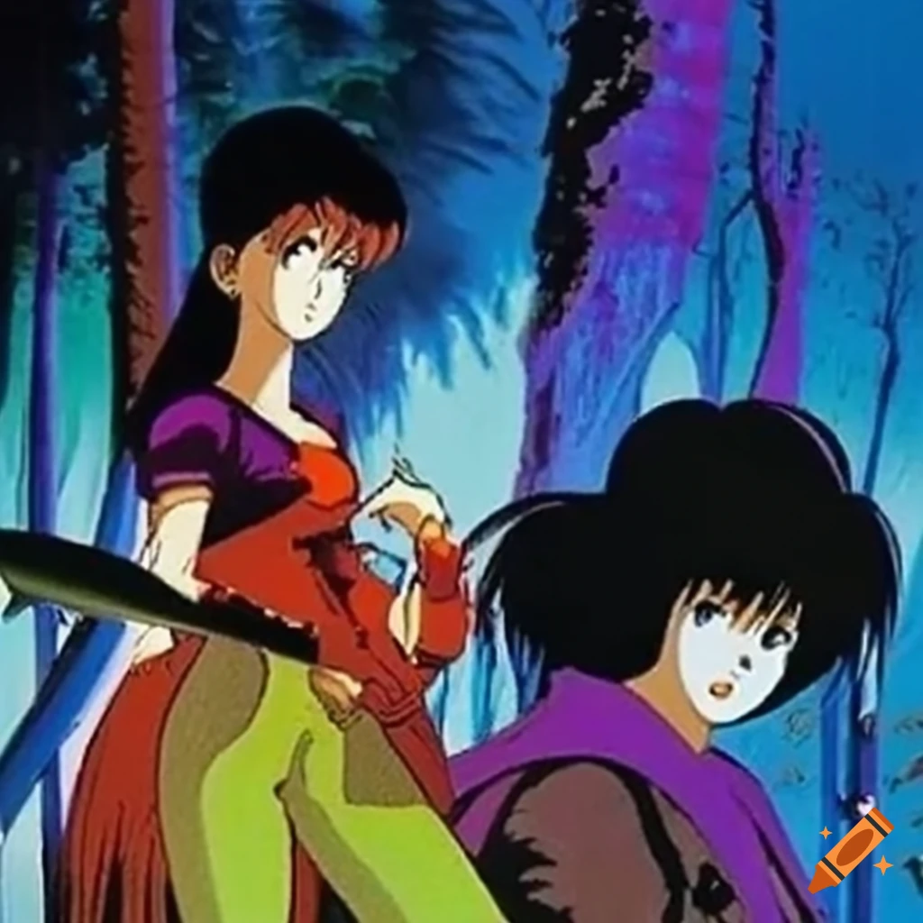 collage of 1990s chillwave anime