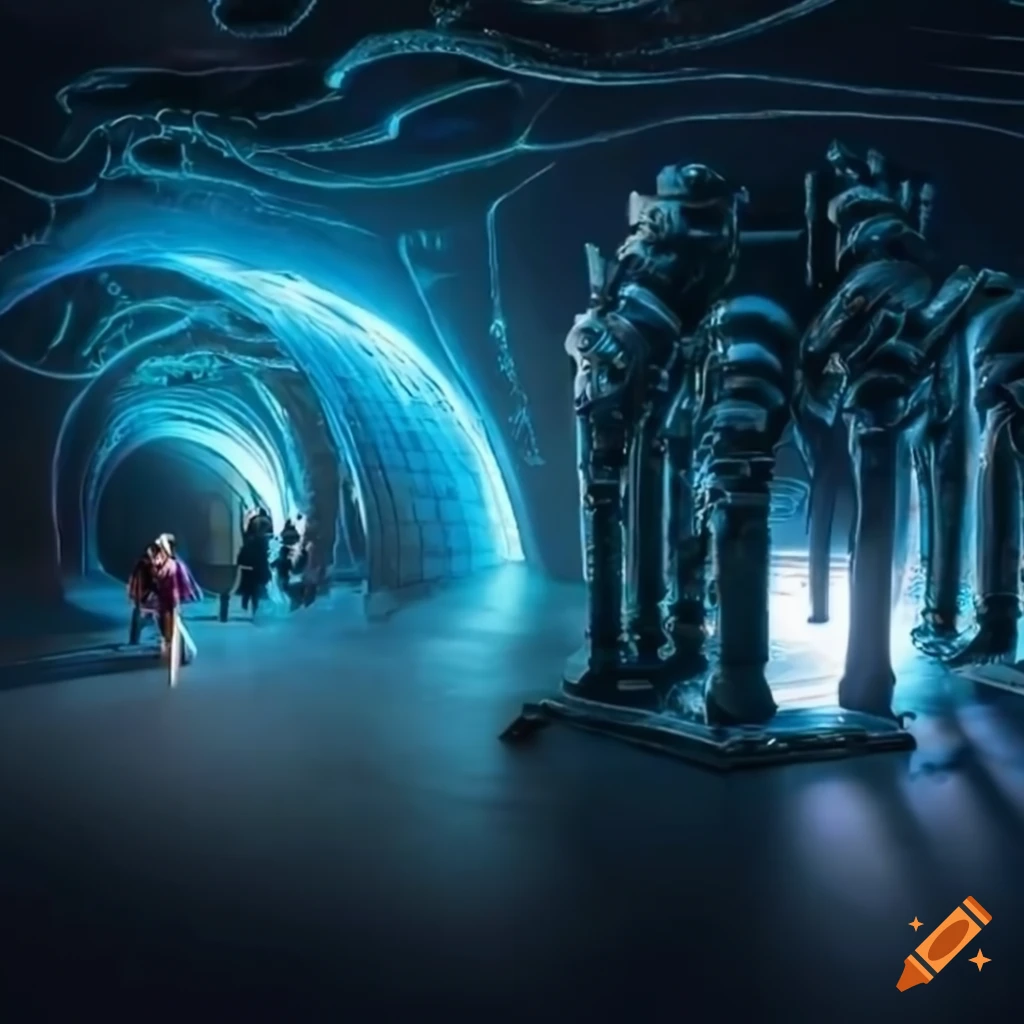 silver futuristic treasure exhibition for kids