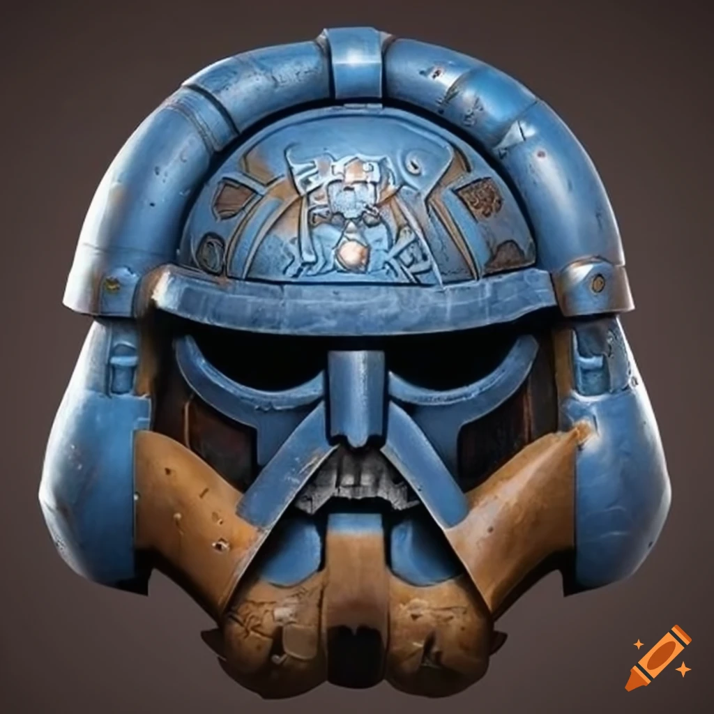 viking-themed space marine helmet
