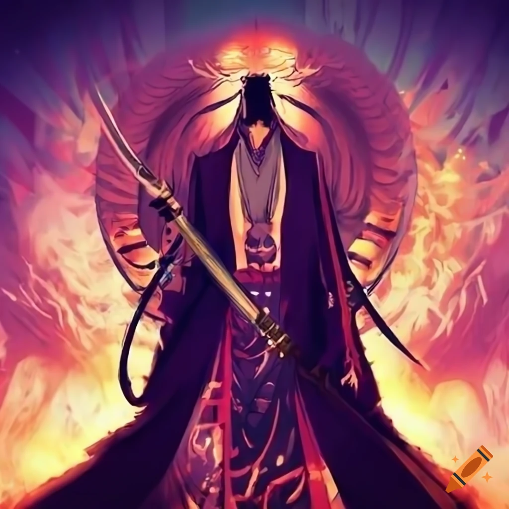 Fan art of toji fushiguro fused with qui gon jinn as an imperial praetorian  guard with a sword