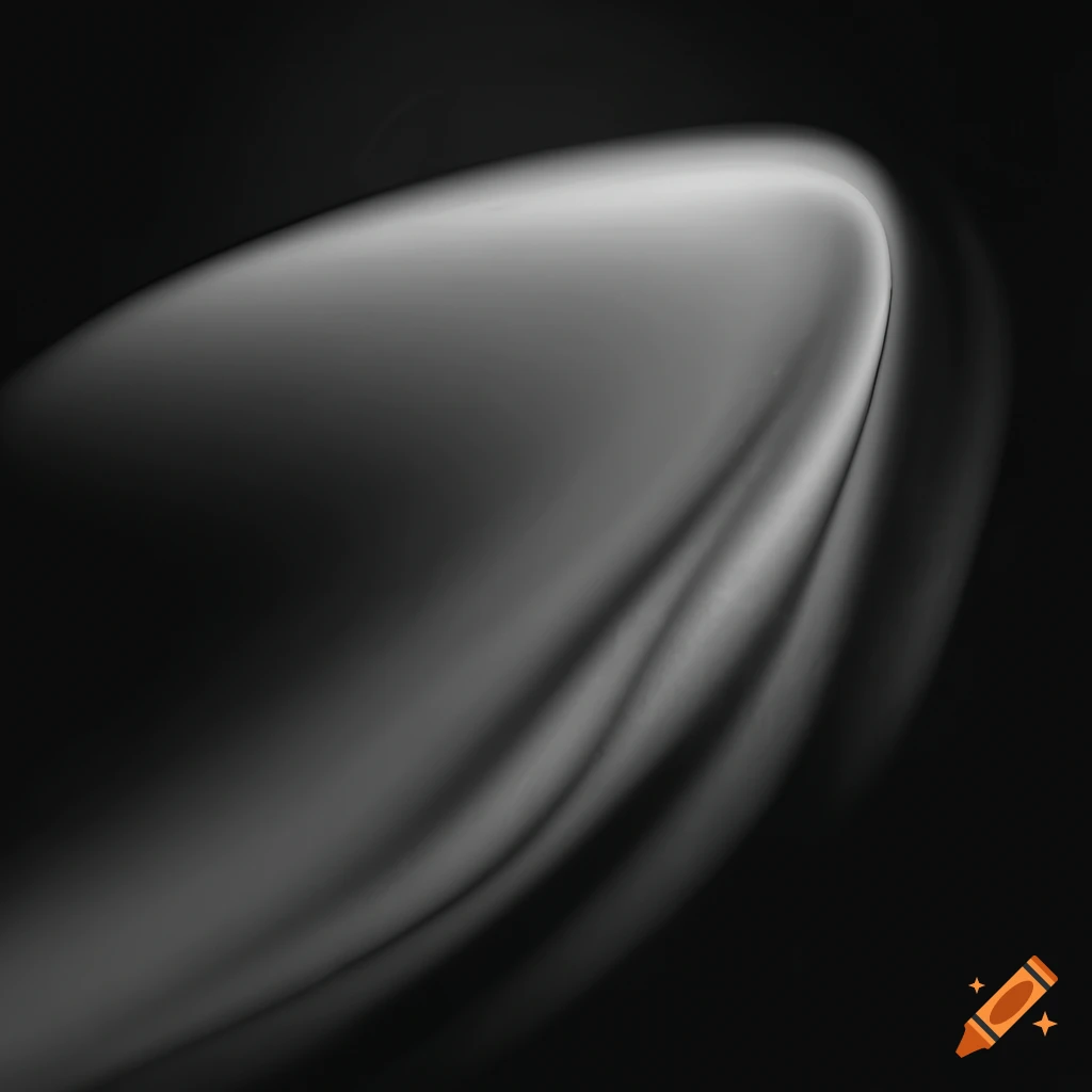 minimalist fluid art in black, gray, and white