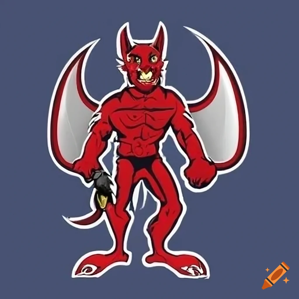 devil ray athletic wear mascot