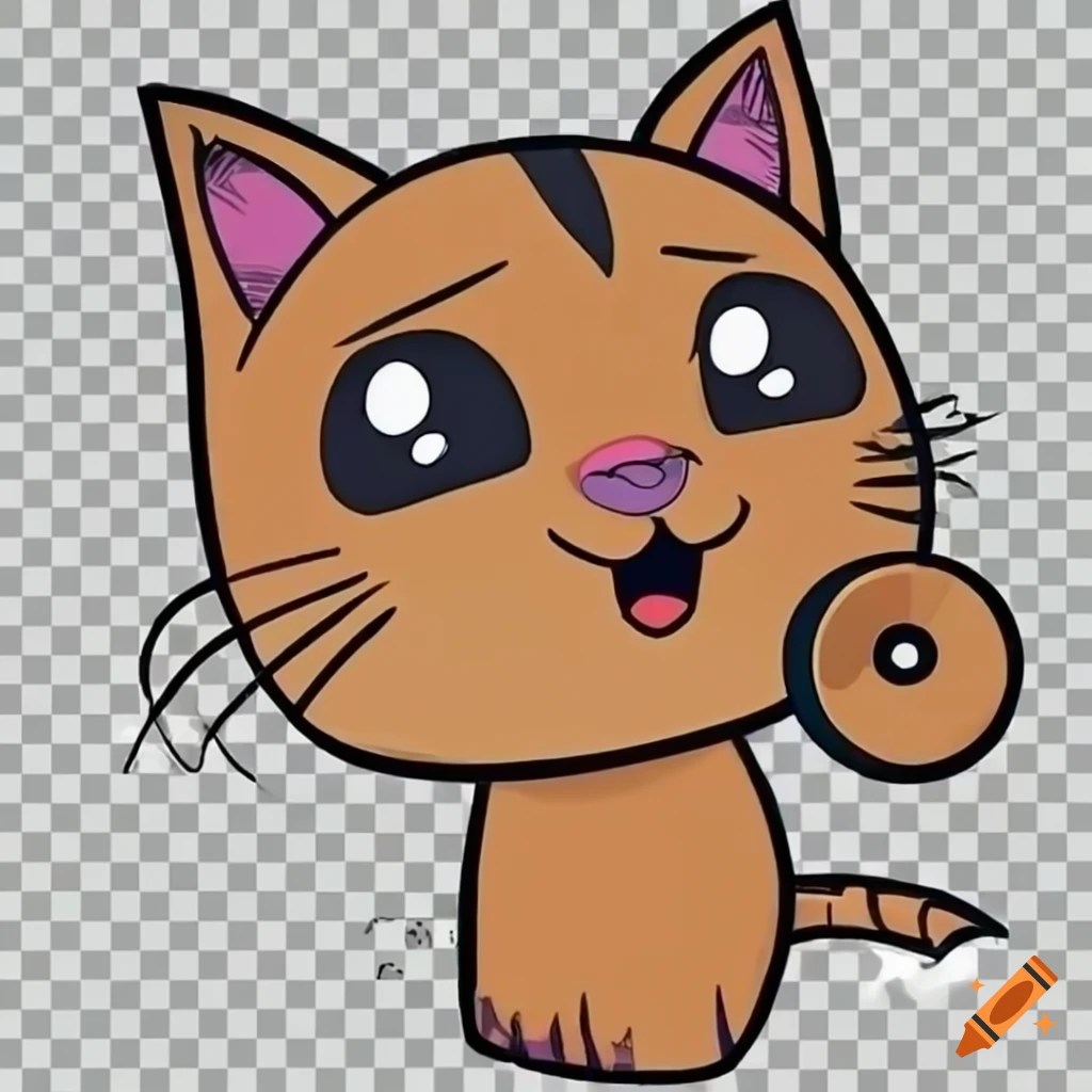 cat angry face cartoon cute 14320311 PNG