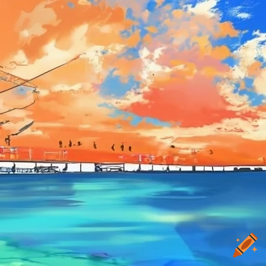 Orange and blue travel card